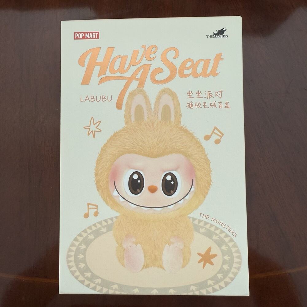 USA-NEW Authentic popmart Labubu Monsters Have A Seat Vinyl SEALED Blind box
